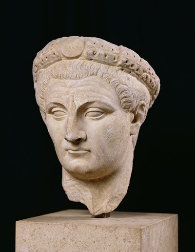 Bust of Emperor Claudius (10 BC-54 AD) from Thasos by Roman